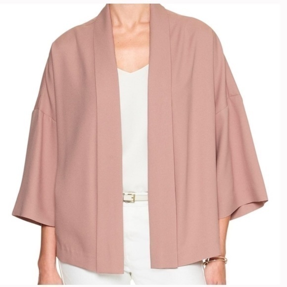 Banana Republic Factory Jackets & Blazers - Banana Republic Factory Solid Kimono Style Pink Savannah Clay Open Front Blazer